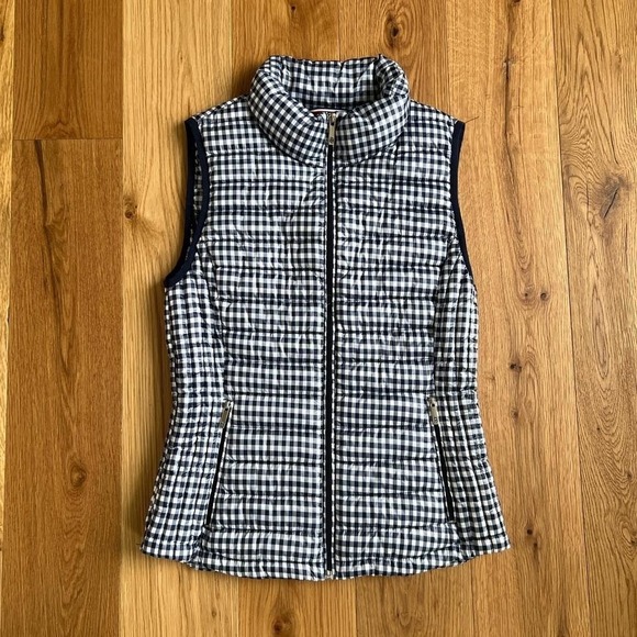 Tommy Hilfiger Jackets & Blazers - White & Navy Tommy Hilfiger Puffer Vest